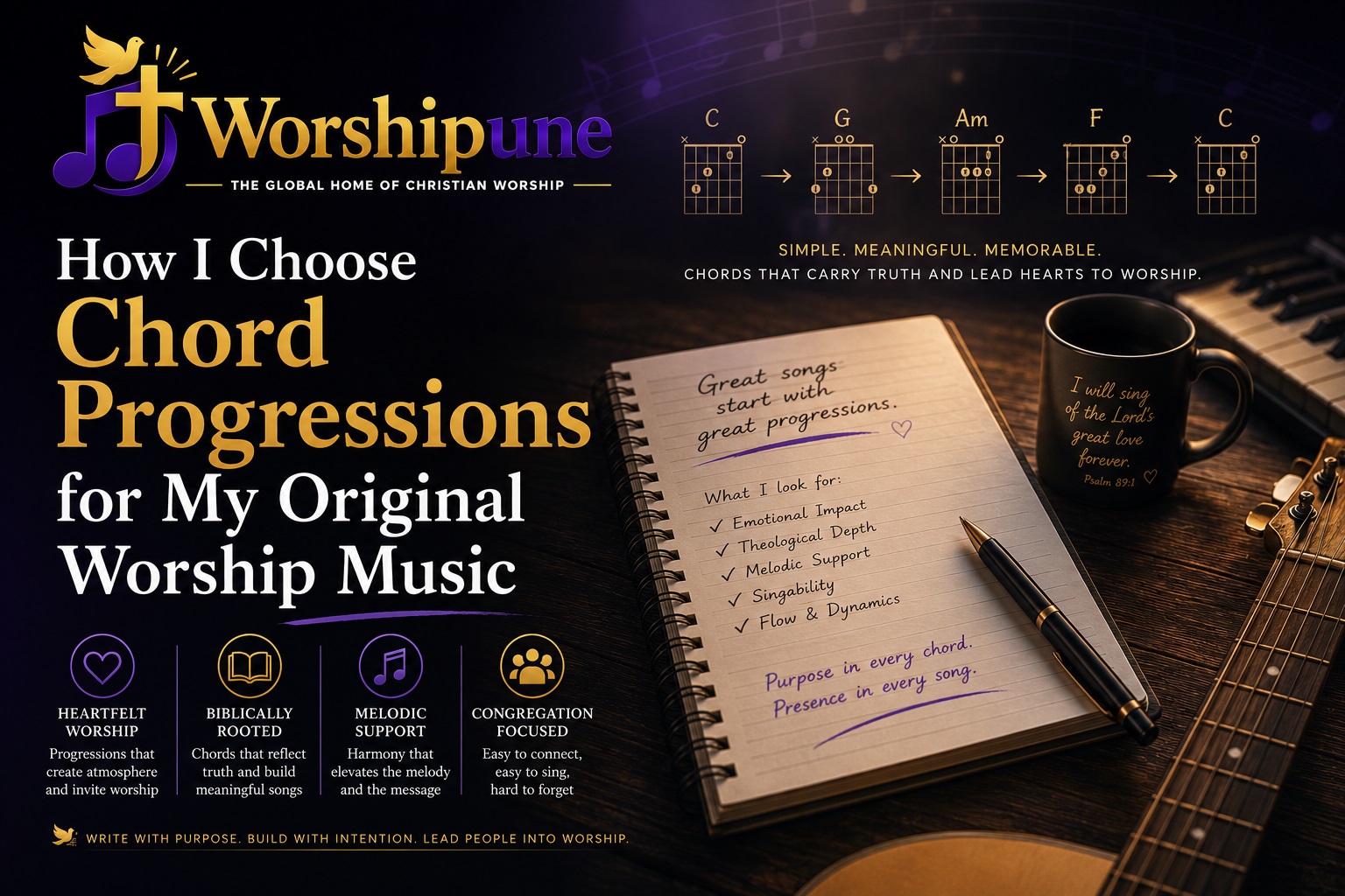 How I Choose Chord Progressions for My Original Worship Music