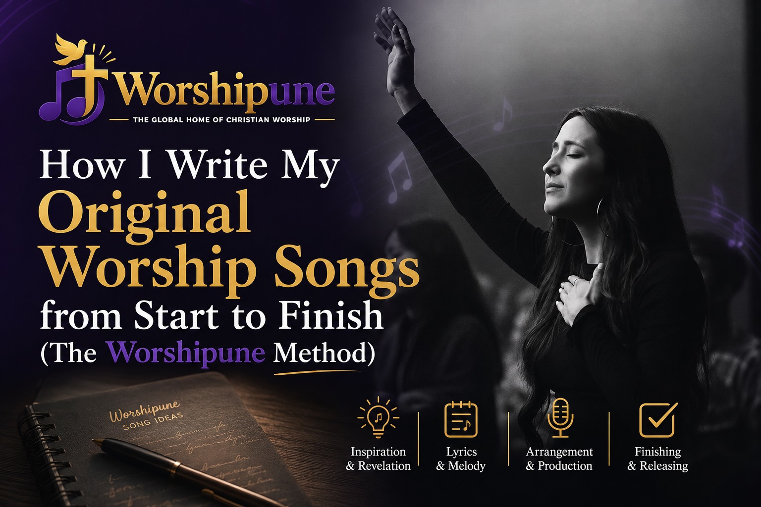 How I Write My Original Worship Songs from Start to Finish (The Worshipune Method)